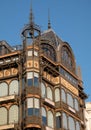 Brussels, Belgium: Facade of the Art Nouveau Musical Instruments Museum, once a department store called Old England Royalty Free Stock Photo