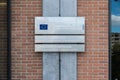 Brussels- Belgium - Facade and sign of the Office for Administration and Payment of Individual Entitlements