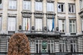 Brussels, Belgium - Facade of the visitor entrance of the Belgian Federal Parliament