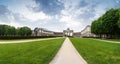 Brussels, Belgium. Famous triumphal arch - entrance to the Cinquantenaire park or Jubelpark. Royalty Free Stock Photo