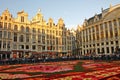 Brussels Belgium Flower Carpet Festival Grand Place Royalty Free Stock Photo