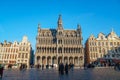 Brussels, Belgium - 21.01.2019: Grand Place Grote Markt with Town Hall Hotel de Ville and Maison du Roi King`s House or Royalty Free Stock Photo