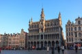 Brussels, Belgium - 21.01.2019: Grand Place Grote Markt with Town Hall Hotel de Ville and Maison du Roi King`s House or Royalty Free Stock Photo