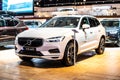 Volvo XC60, Brussels Motor Show, 2nd gen, Scalable Product Architecture SPA platform, compact luxury crossover Volvo SUV Royalty Free Stock Photo