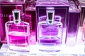 Lancome perfume, fragrance on the shop display for sale, Lancome is a French luxury perfumes and cosmetics house