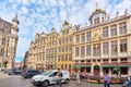 BRUSSELS, BELGIUM - JULY 07, 2016 : Guildhalls on the Grand Place (Grote Markt) is the central square of Brussels. Belgium. Royalty Free Stock Photo