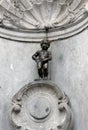 BRUSSELS, BELGIUM - JULY 6: Manneken Pis statue in Brussels. Sta Royalty Free Stock Photo