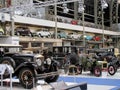 The old and classic vehicles shows at Autoworld Museum in Brussels