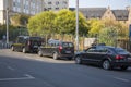 A taxi stand in the center of Brussels