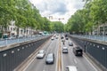 Cars entering and leaving the Madou tunnel