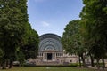 Brussels, Belgium, 23 june 2023. Entry of the Northern Hall of the Parc du Cinquantenaire with the Arch built for Royalty Free Stock Photo