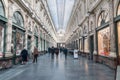 Interior view inside the Galeries Royales Saint-Hubert Royalty Free Stock Photo