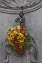 Anneken Pis statue in Brussels. Statue of a pissing boy Royalty Free Stock Photo