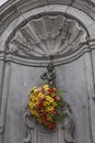 Manneken Pis statue in Brussels. Royalty Free Stock Photo