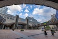 BRUSSELS, BELGIUM, June 23, 2023: Modern architecture of European Parliament building in Brussels, Belgium Royalty Free Stock Photo