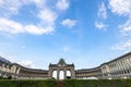 Brussels, Belgium, 23 june 2023. Parc du Cinquantenaire with the Arch built for Beglian independence in Bruxelles. Royalty Free Stock Photo