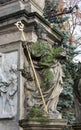 BRUSSELS, BELGIUM - JUNE 21, 2012: Statue of Jewish high priest in baroque style from main nave of Saint Nicholas church