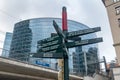 Street Direction Signs, show direction to places in Brussels