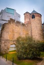 Brussels, Belgium, May, 31, 2018: Beersel castle is an old 12th century castle, located in the Belgian town of Beersel
