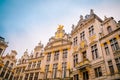 Brussels, Belgium, May, 31, 2018: Outdoor view of the Grand Place in a beautiful summer day in Brussels Royalty Free Stock Photo