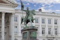 Statue of Godfrey of Bouillon at The Place Royale known as Koningsplein, Brussels, Belgium