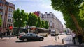 Brussels, Belgium - May 11, 2018: Wonderful Views Of The City Streets Of The Old Part Of Brussels On A Sunny Spring Day