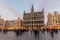 BRUSSELS, BELGIUM - NOV 3, 2018: Brussels City Museum Maison du Roi/Broodhuis building at the Grand Place Grote Markt in Royalty Free Stock Photo