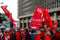 Brussels, Belgium, Protestation march of the unions for the right to protest