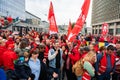 Brussels, Belgium, Protestation march of the unions for the right to protest