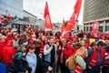 Brussels, Belgium, Protestation march of the unions for the right to protest Royalty Free Stock Photo