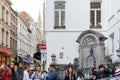 The famous Manneken Pis Statue, Brussels Royalty Free Stock Photo