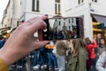 The famous Manneken Pis Statue, Brussels Royalty Free Stock Photo