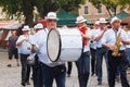 BRUSSELS, BELGIUM - SEPTEMBER 06, 2014: Musical procession in the center of Brussels.