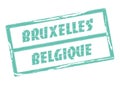 Brussels Belgium stamp in French