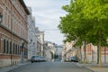 Brussels / Belgium - Streets of the city during an amazing summer sunset