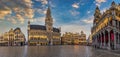 Brussels Belgium, panorama at Grand Place