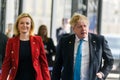 Elizabeth Truss L, British Foreign Secretary and Boris Johnson, Prime Minister of UK