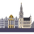 Brussels, Belgium Travel Illustration