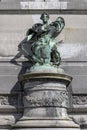 One of the sculptures on the base of triumphal arch Cinquantenaire Arch, Brussels, Belgium Royalty Free Stock Photo