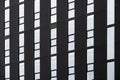 Brussels Capital Region, Belgium - Abstract lines and windows of the black Brussels environment building