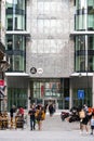 Brussels city center, Belgium - Contemporary facade of the governmental office of the city administration