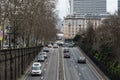 Brussels City Center, Brussels Capital Region - Belgium -Traffic over the circular road in the city center Royalty Free Stock Photo