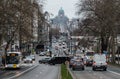 Brussels City Center, Brussels Capital Region - Belgium - Traffic over the circular road in the city center Royalty Free Stock Photo