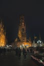 16.12.2023 - Brussels\' famous Grand Place under a light show during the Glow Festival in the Belgian capital