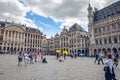 Brussels famous Grand Place where the City Hall and City Museum can be found