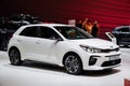 BRUSSELS - JAN 9, 2020: New Kia Rio car model showcased at the Brussels Autosalon 2020 Motor Show Royalty Free Stock Photo