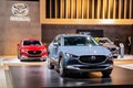 BRUSSELS - JAN 9, 2020: New Mazda MX-30 car model showcased at the Brussels Autosalon 2020 Motor Show