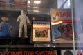 Brussels 05 May 2021: Original Atari 2600 cartridge of E.T. the extra-terrestrial game