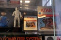 Brussels 05 May 2021: Original Atari 2600 cartridge of E.T. the extra-terrestrial game Royalty Free Stock Photo
