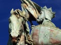 Brussels medieval crusader statue.